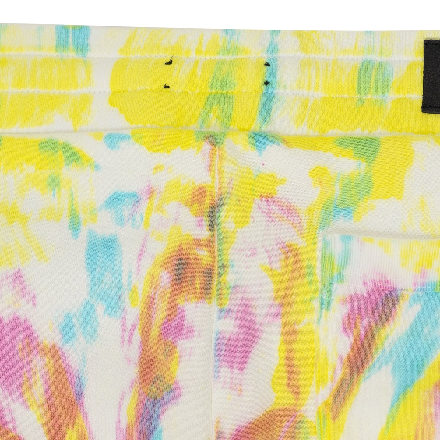 Multicolor Tie Dye Art Patch Sweatpants