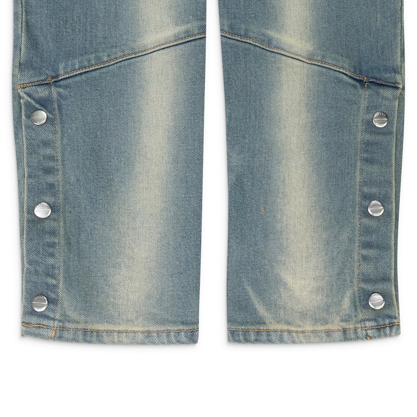 Blue / Yellow Straight-Fit Jeans