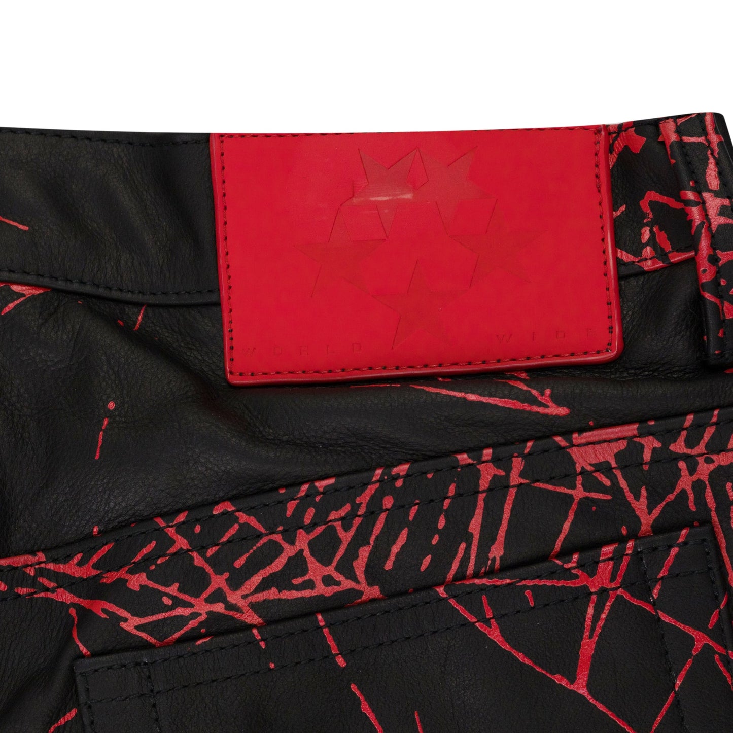 Black V2 Web Leather Shorts