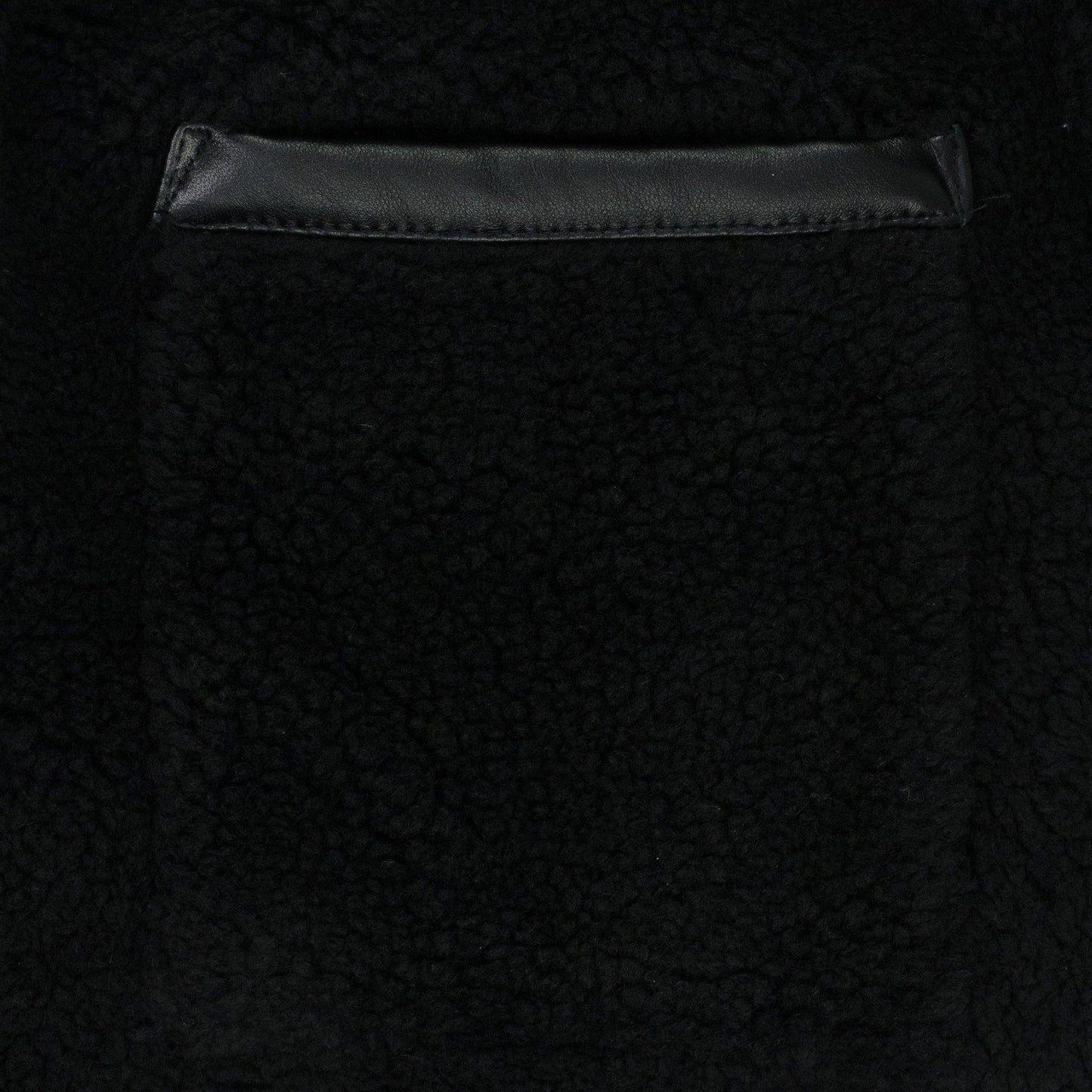 Black Polar Fleece Shorts