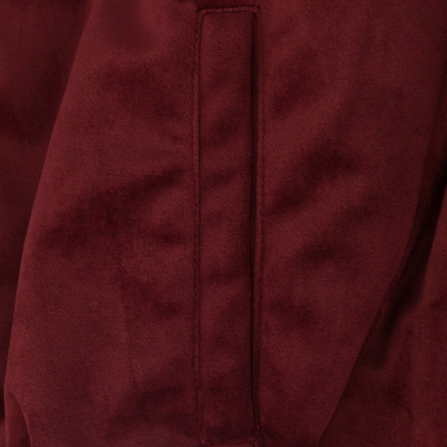 Maroon Velvet Track Jacket