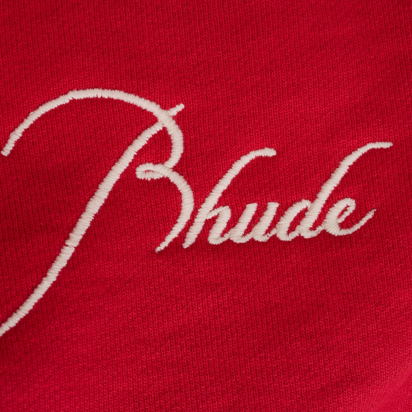 Red Script Logo Terry Sweatpants