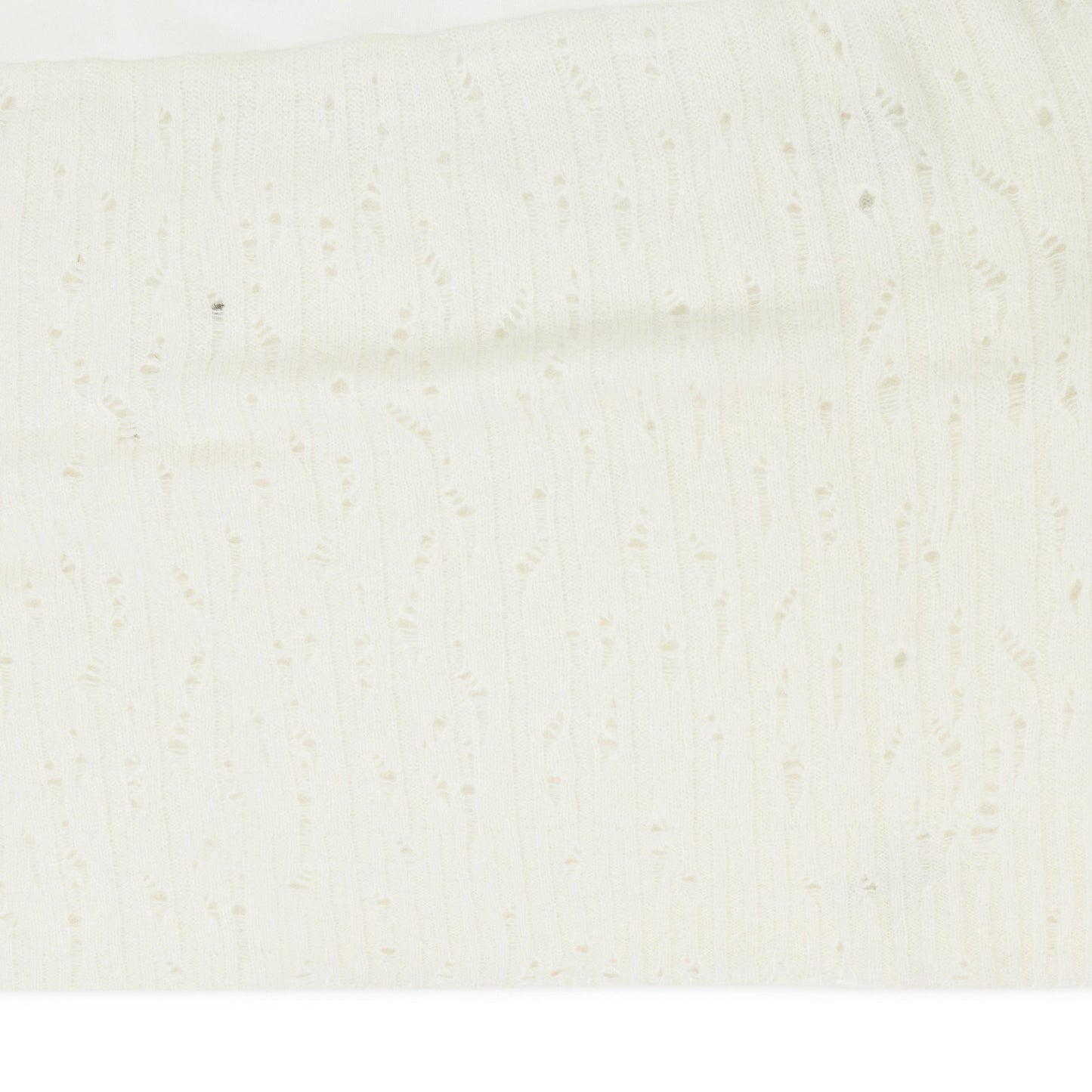 Cream Drop Needle Crewneck