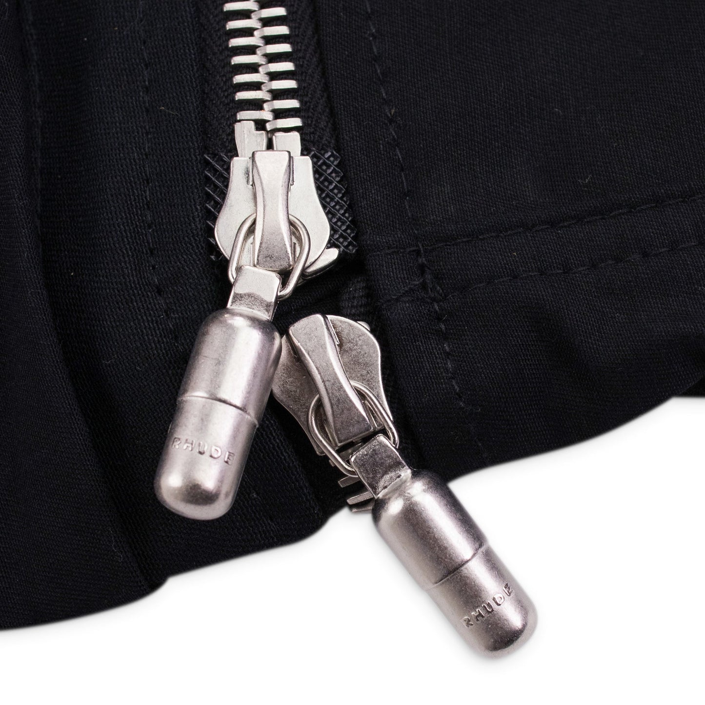 Black Knee Zip Cargo Pants