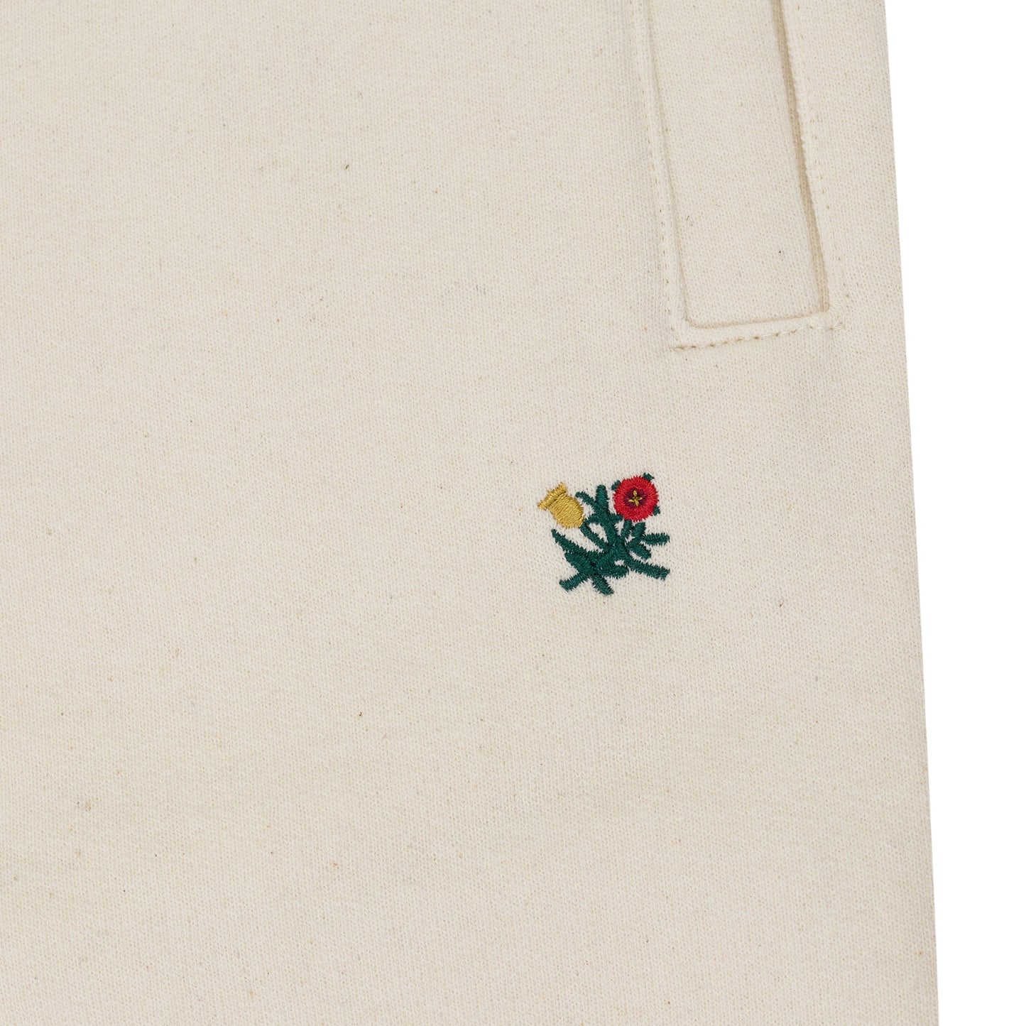 Cream Crest Sweatpants