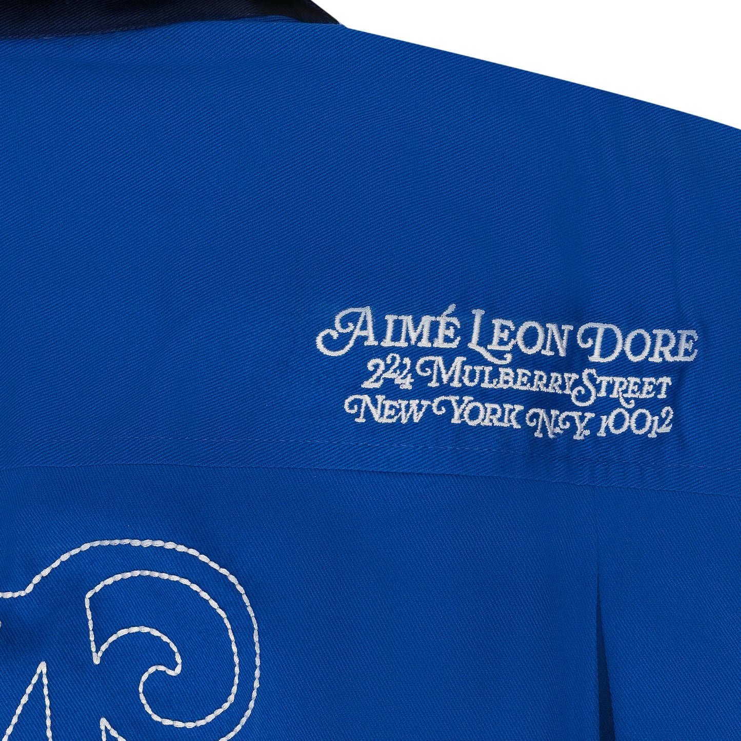 Blue SS Bowling Shirt