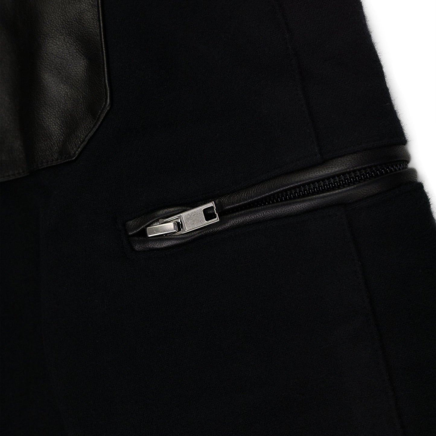 Black Leather Cargo Pants