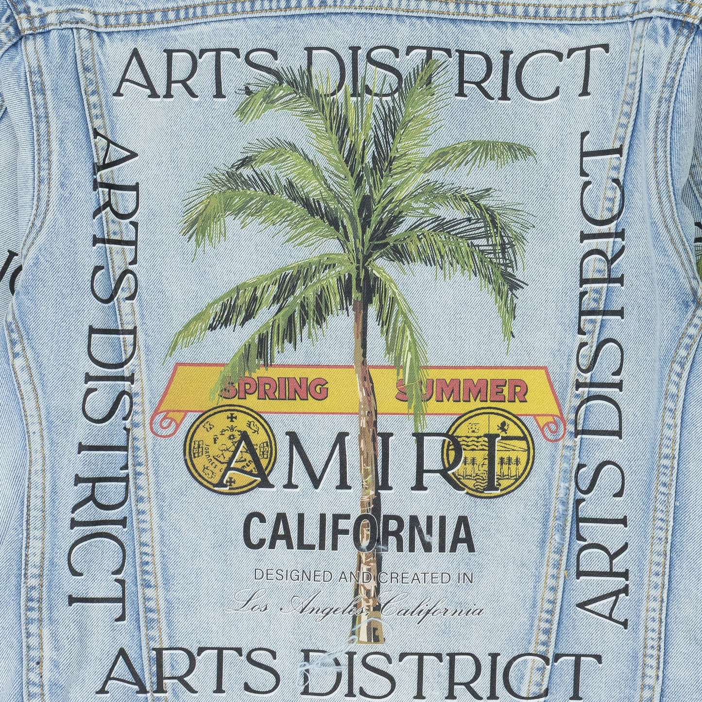 Light Indigo Rum Label Trucker Jacket