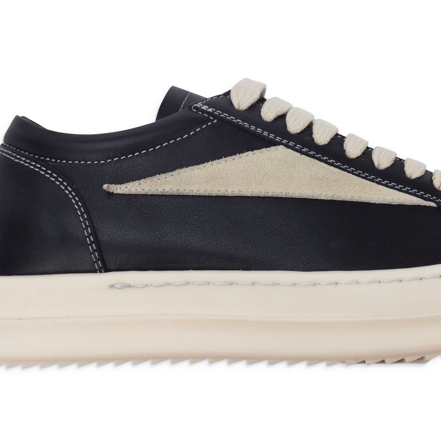 Black Leather Vintage Sneakers