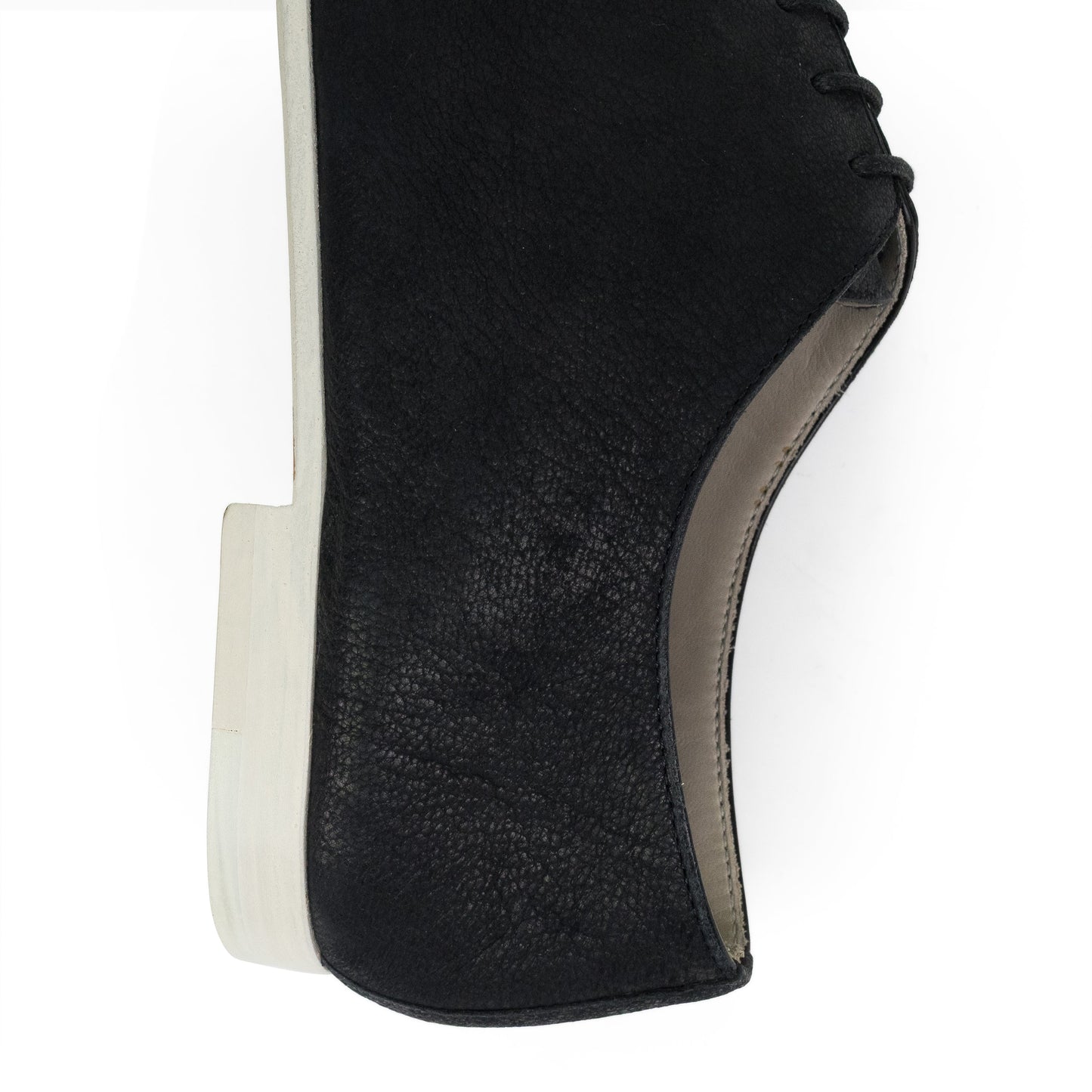 Black Velvet Low Top Derby Shoes