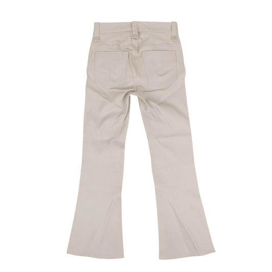 Unravel Project Ice Leather Lace-Up Front Cropped Pants - Gray