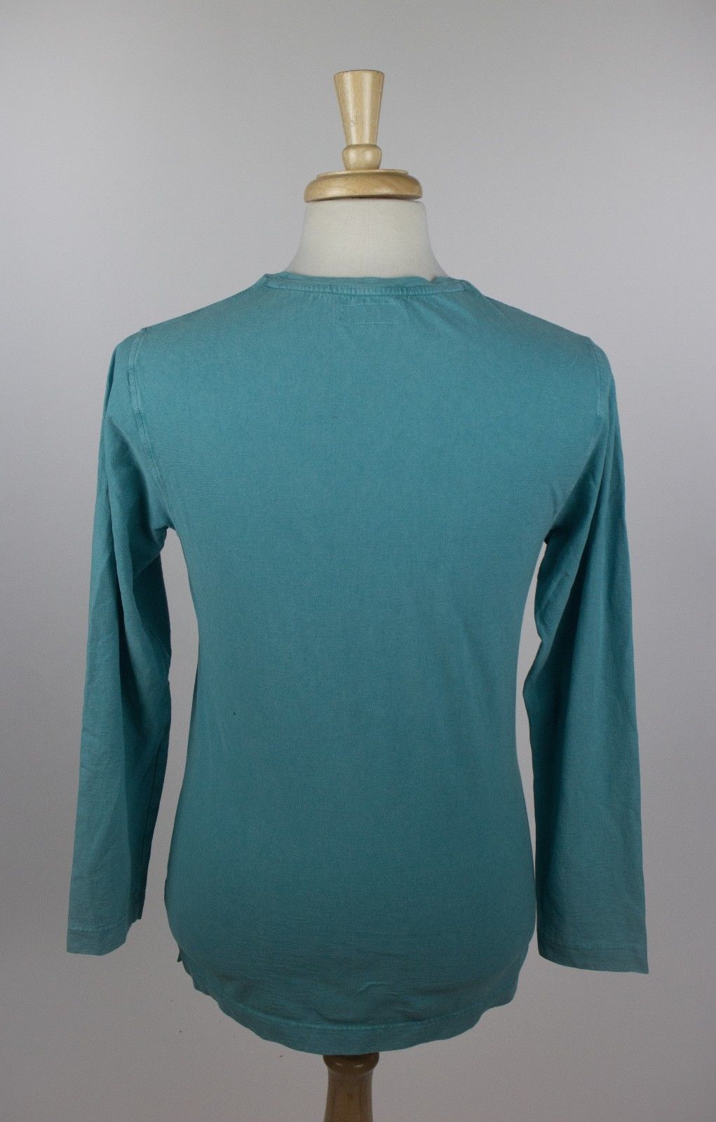 Green 100% Cotton Casual Long Sleeve T Shirt