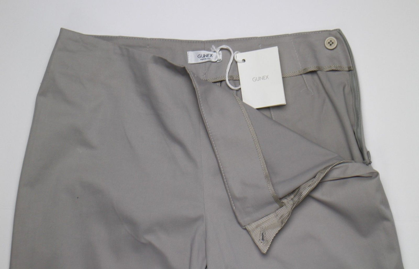 Gunex Women's Gray Stretch Cotton Pants