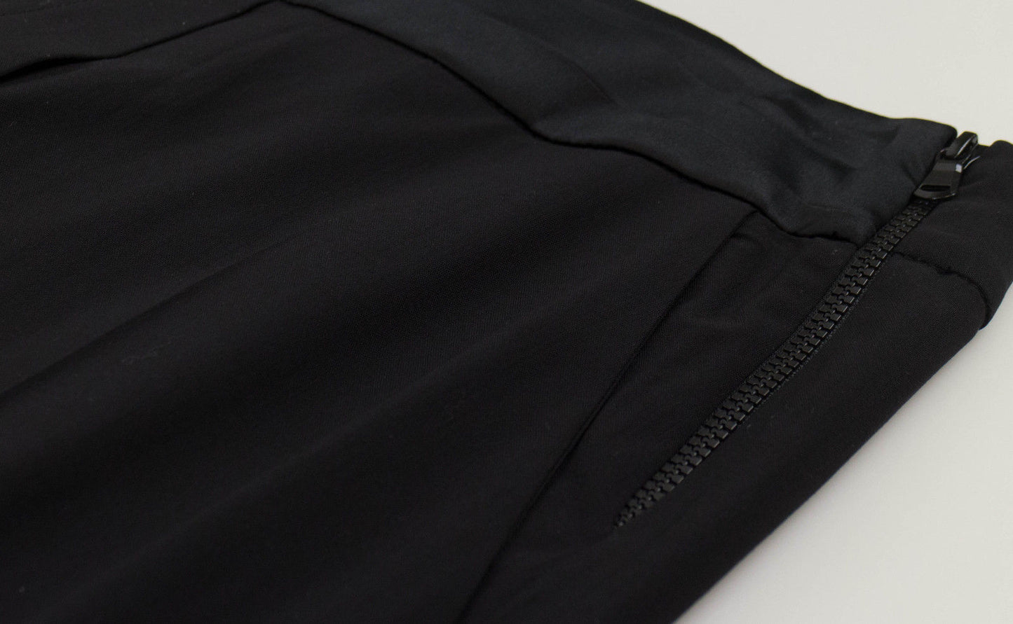 Women's Black Wool Blend Dress Pants