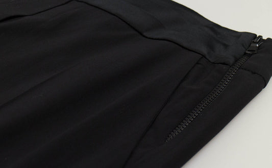 Women's Black Wool Blend Dress Pants