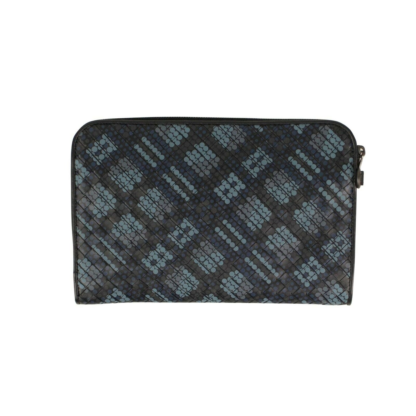 Blue Leather Urbandoc In Tartan Dots Document Case