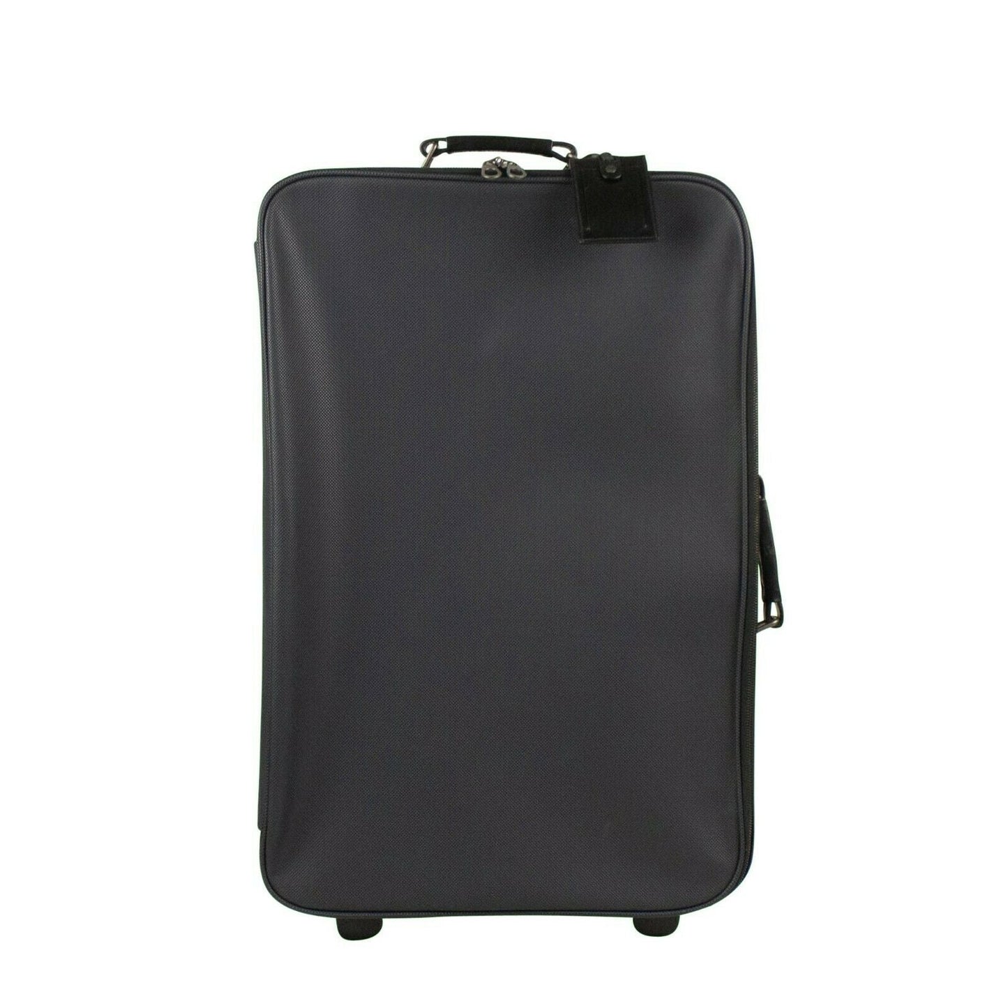 Blue Rubberized Canvas 'Marco Polo' Suitcase Luggage