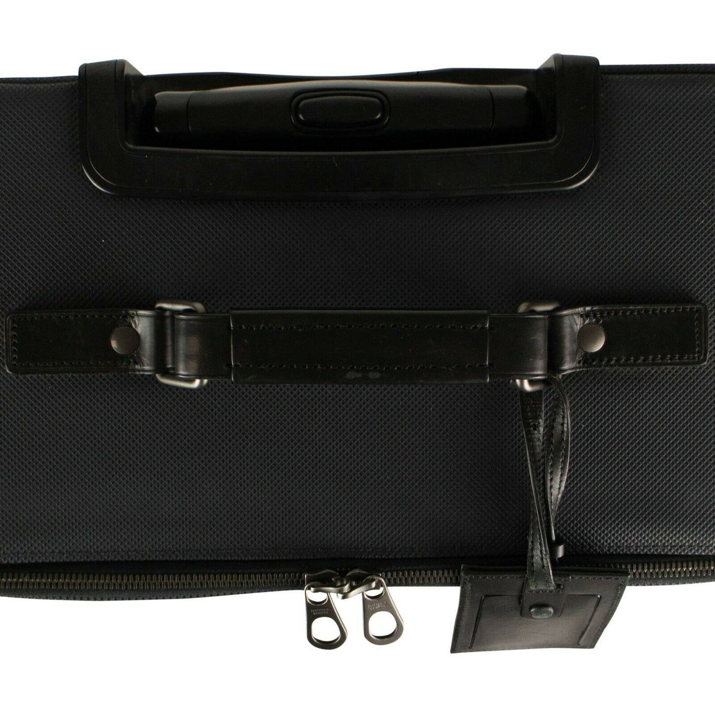 Blue Rubberized Canvas 'Marco Polo' Suitcase Luggage