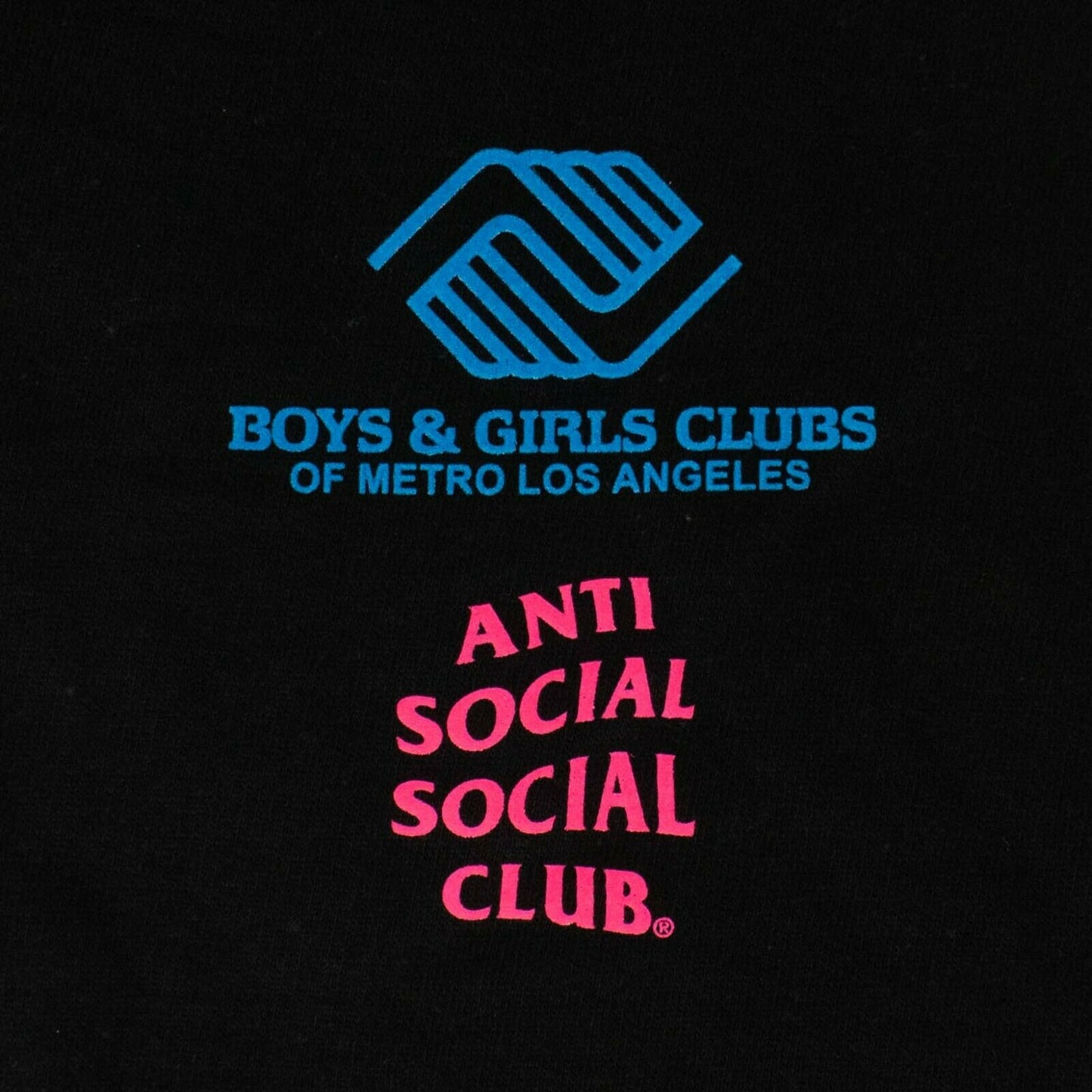 X BGCMLA LOGO BLACK HOODY HOODED SWEATSHIRT