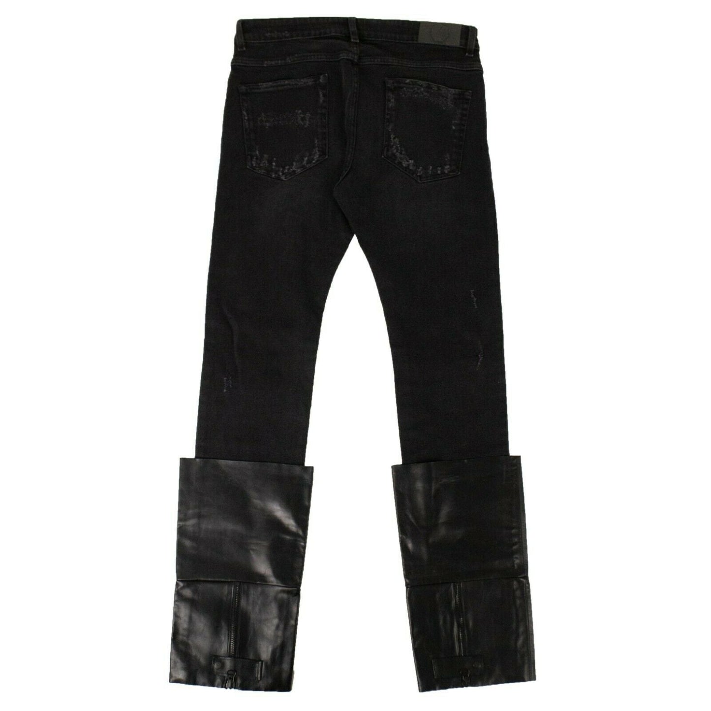 Black Warrn Moto Boot Jeans