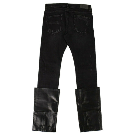 Black Warrn Moto Boot Jeans