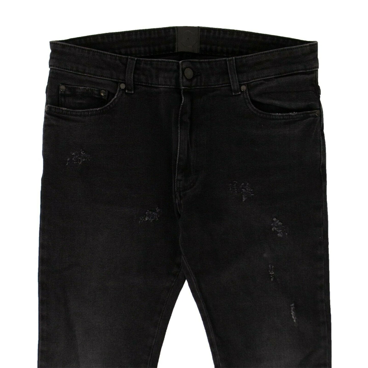Black Warrn Moto Boot Jeans