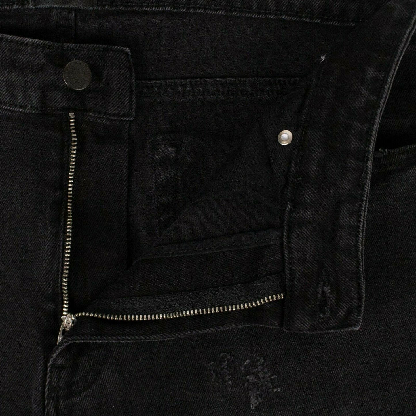 Black Warrn Moto Boot Jeans