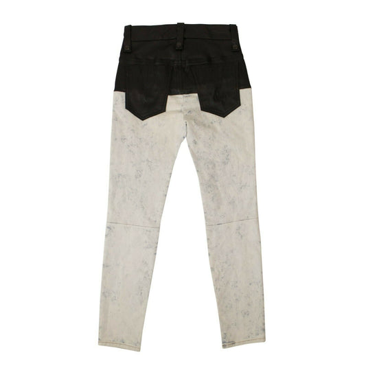 Black Leather Corset Jeans