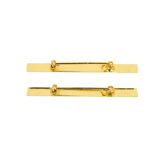 Marcelo Burlon Gold Color Logo Tie Pins - Gold