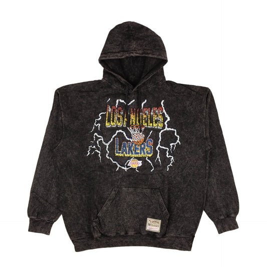 Mitchell & Ness Nba Vintage Lightning Lakers Hoodie - Black