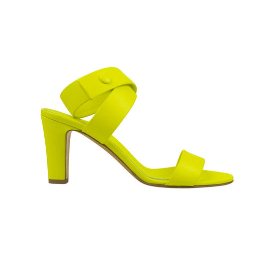 A.P.C Twist Strap Heels - Neon Yellow