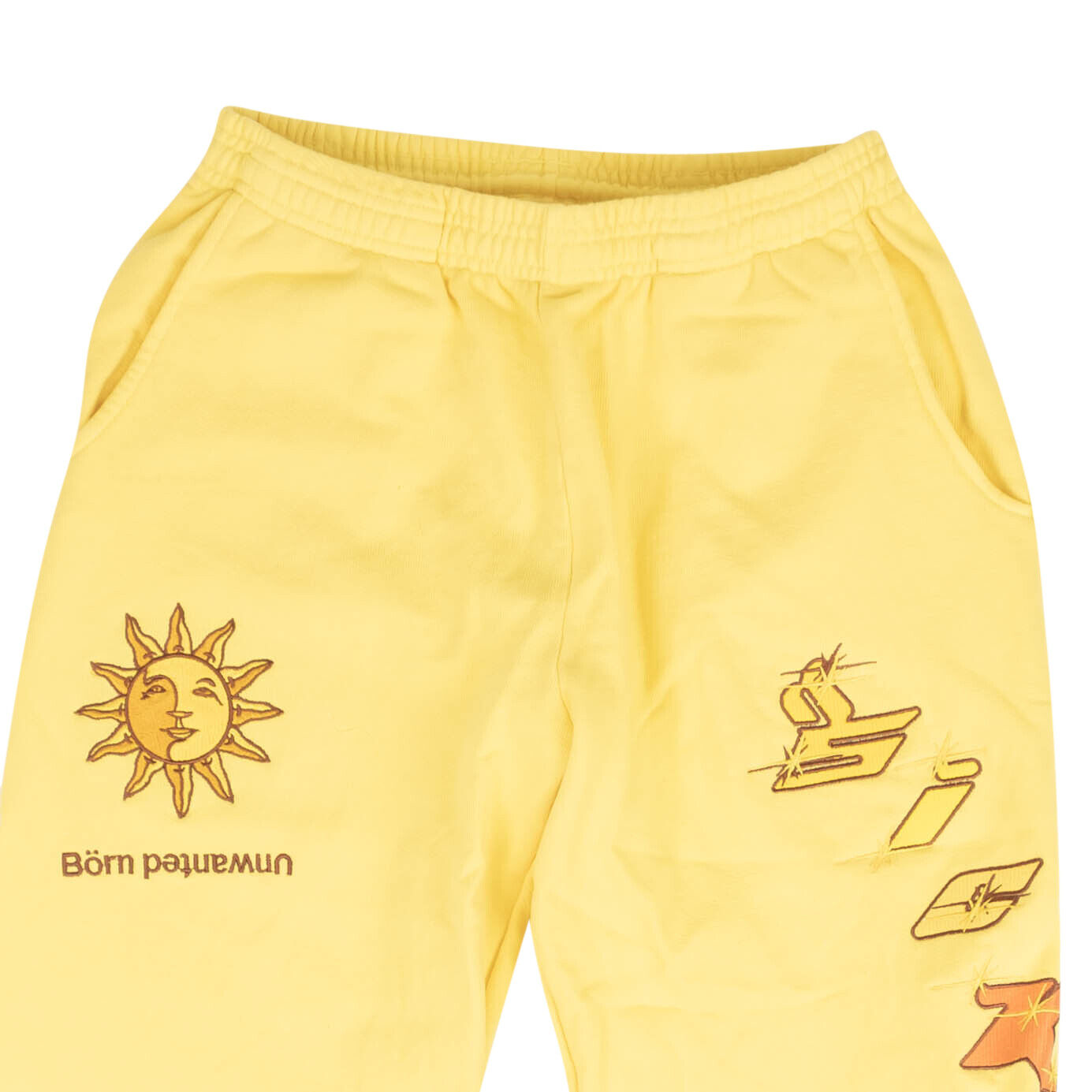 Sickö Börn Unwanted Embroidered Sweatpants - Yellow