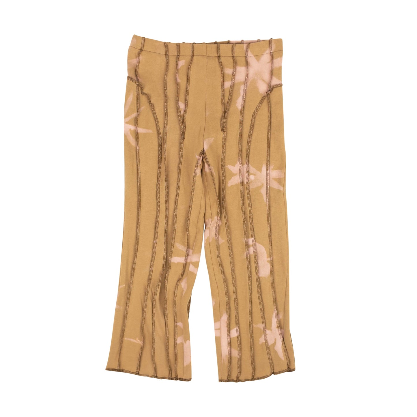 Helenamanzano Capri 3D Stripe Pants - Beige/Pink