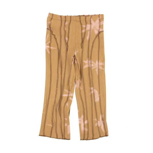 Helenamanzano Capri 3D Stripe Pants - Beige/Pink