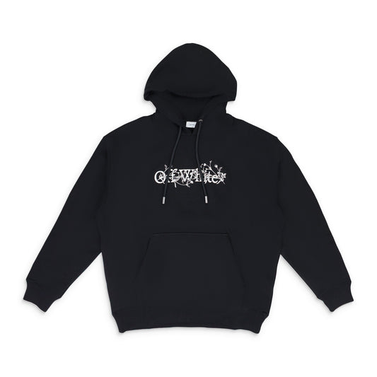 BLACK-WHITE Flower Hoodie