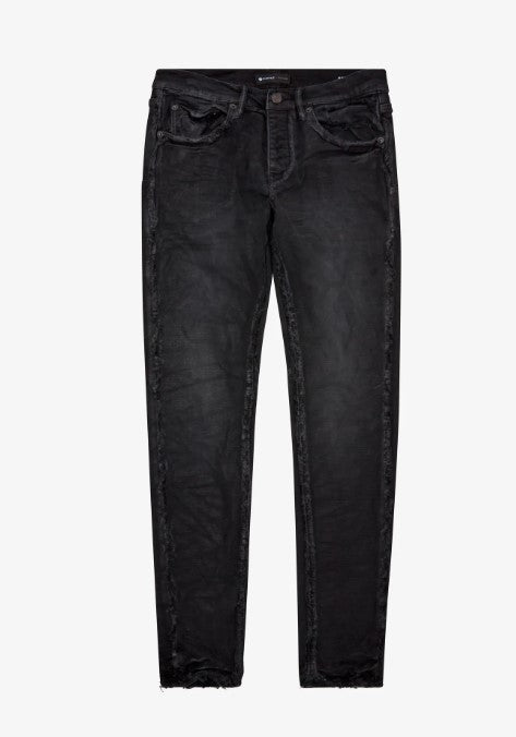 Black Inside Out Frayed Skinny Jeans