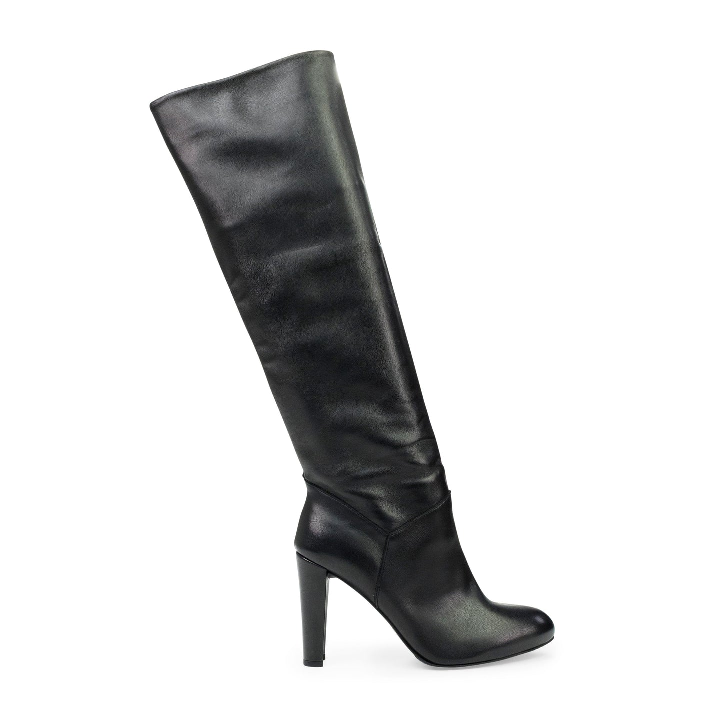 BLACK MONIQUE KNEE-HIGH BOOTS