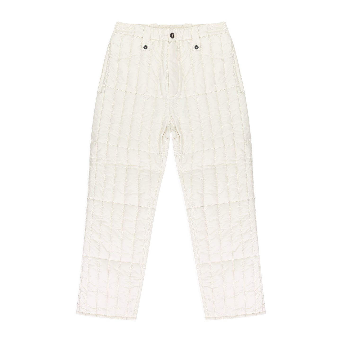 WHITE WOOLRICH FILLED PANTS