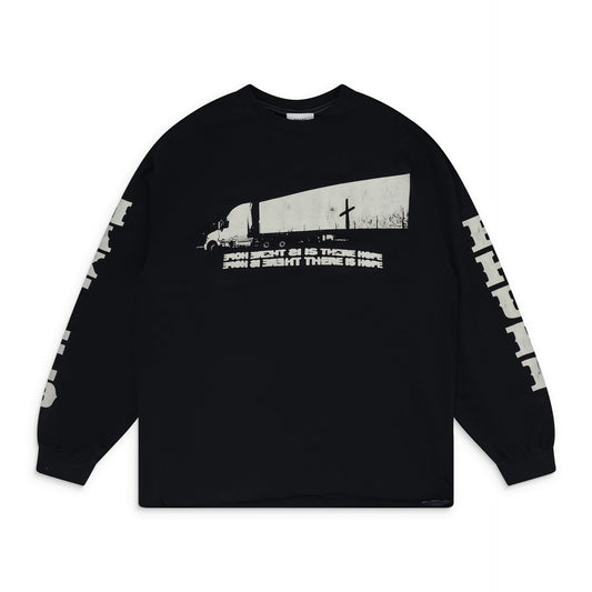 Black Cross Longsleeve T-Shirt