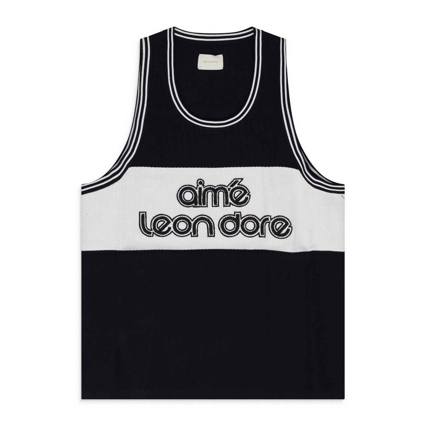 Black Knit Basketball Jersey