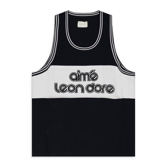 Black Knit Basketball Jersey