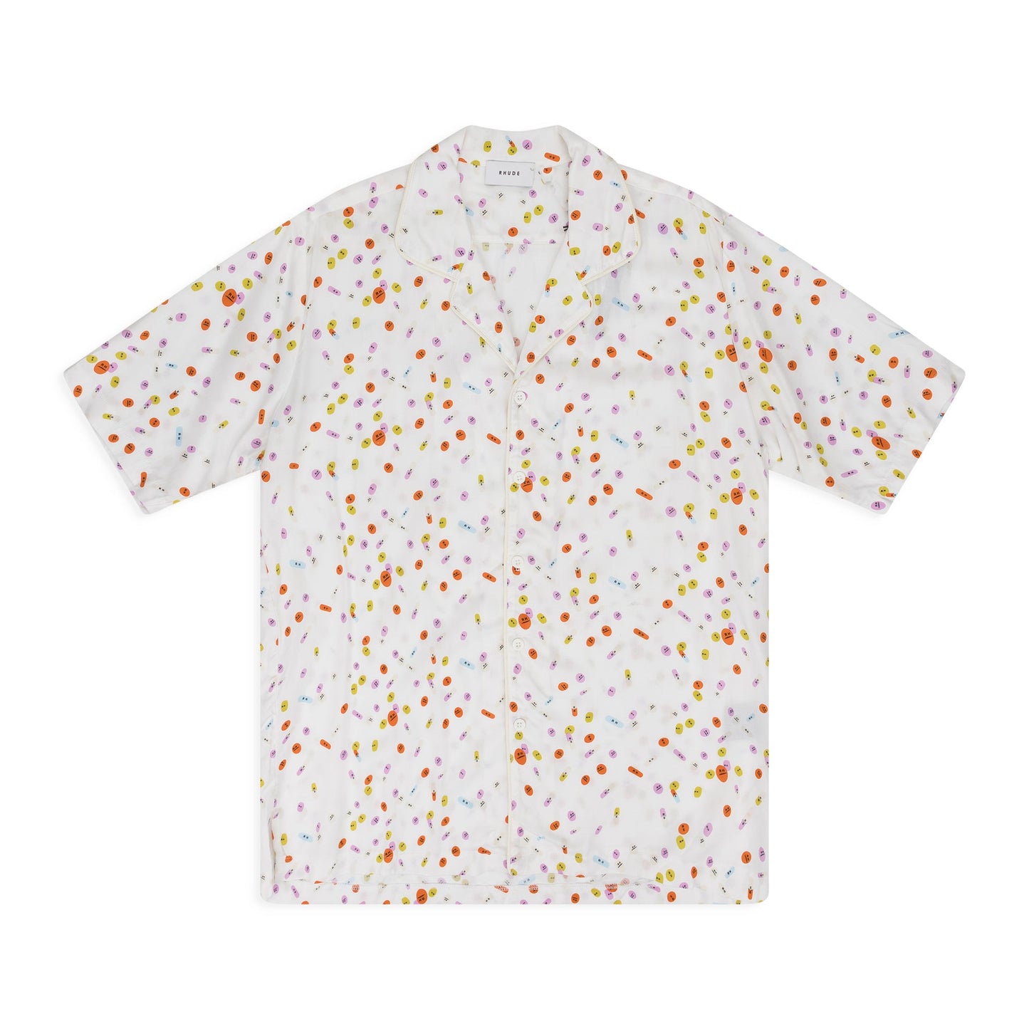 White Pill Collared Shirt