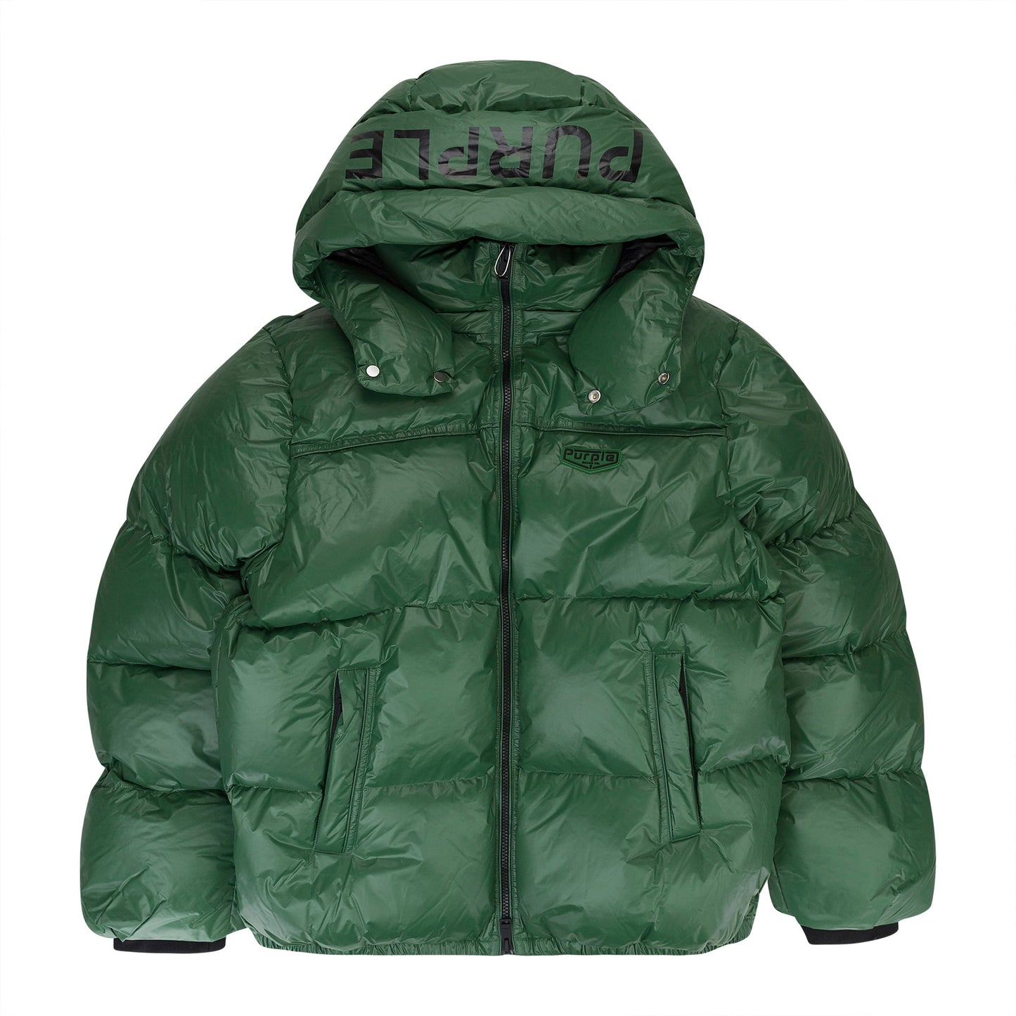 Green Nylon Puffer Jacket