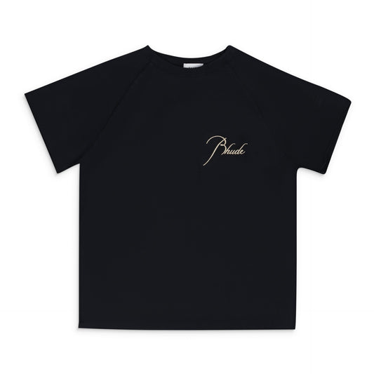Black Raglan Logo T-Shirt