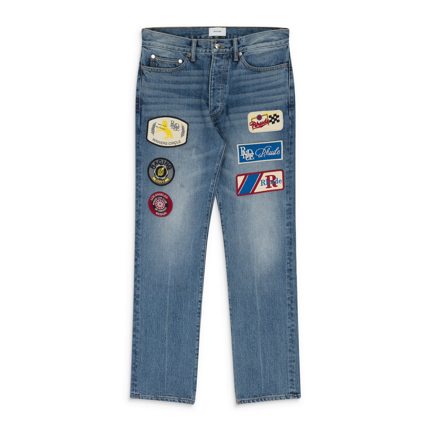 Indigo Patch Denim Pants