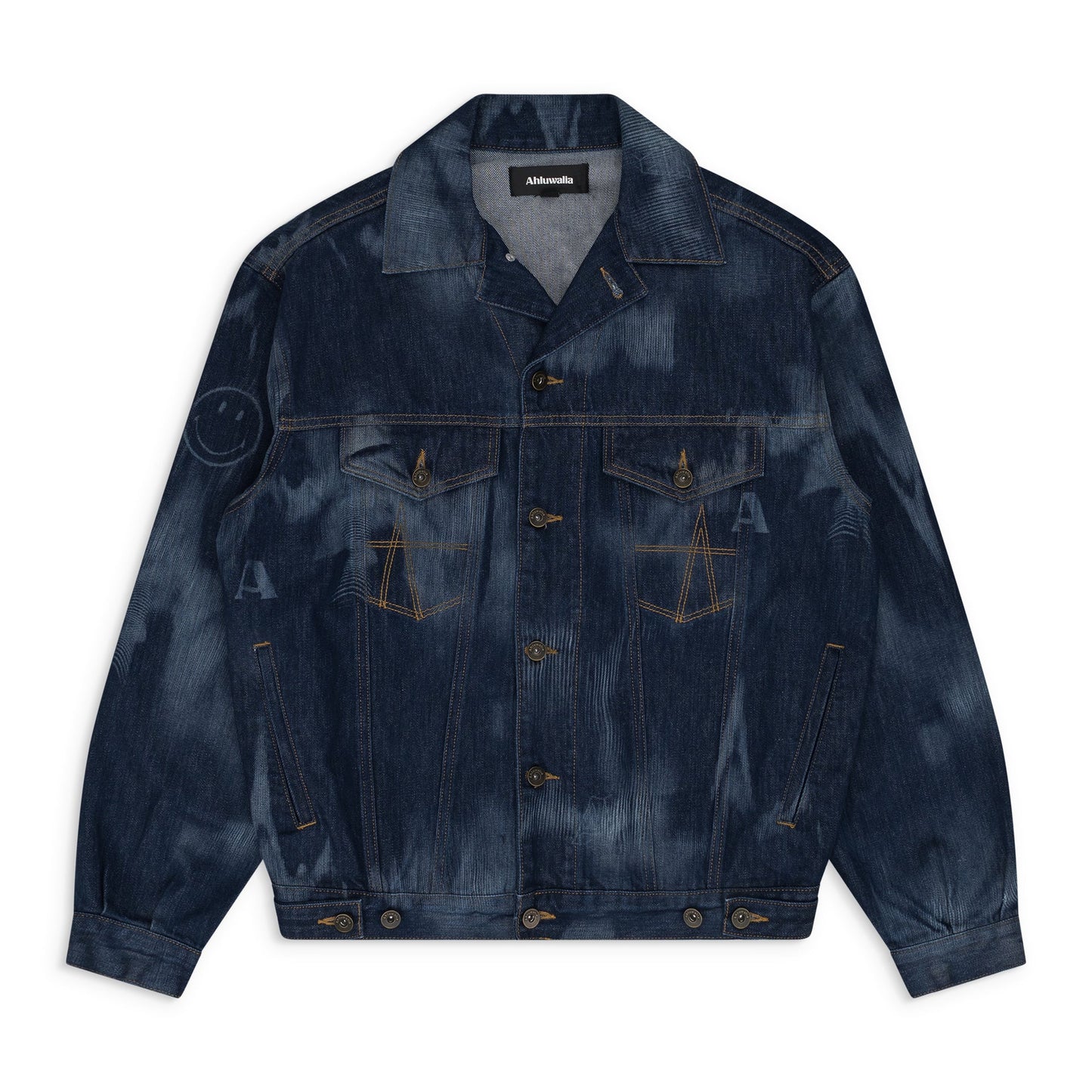 Blue Ahluwalia Signature Denim Jacket Blue