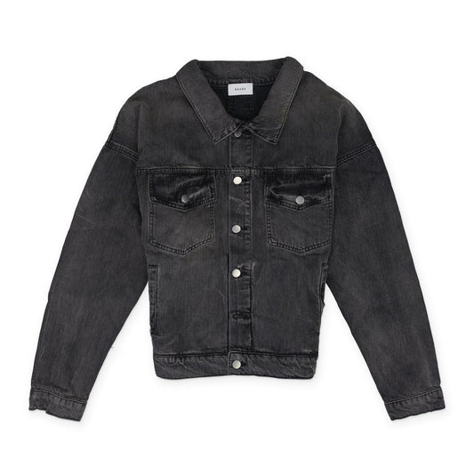 Black Vintage Trucker Jacket