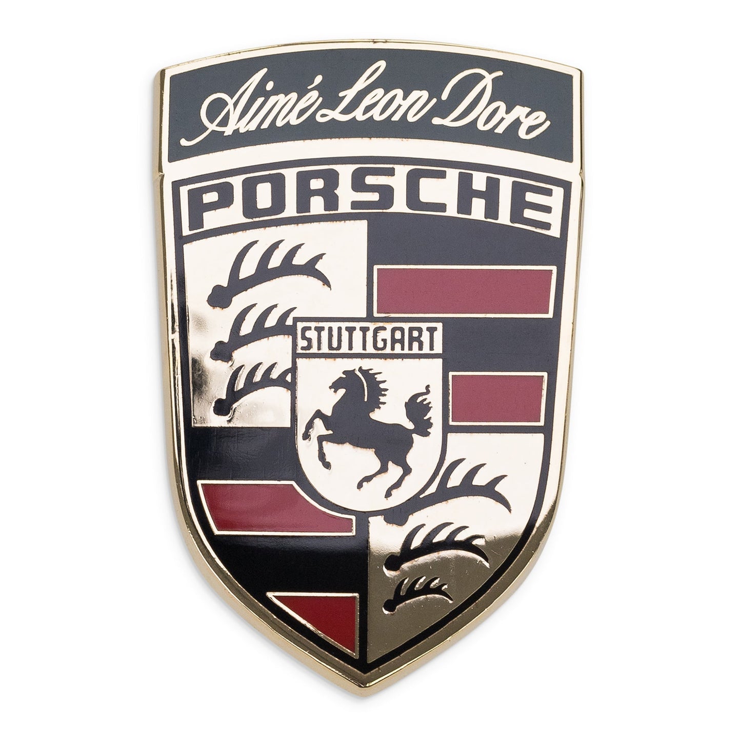 Gold Porsche Grille Badge
