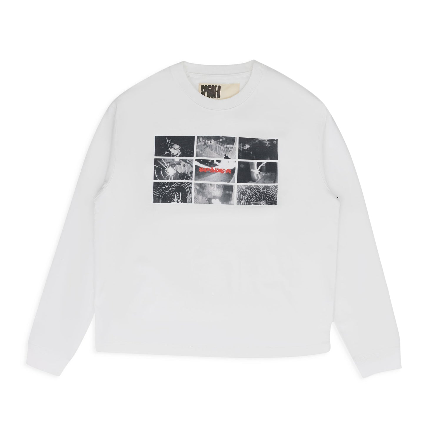 White Web Monitor LS T-Shirt
