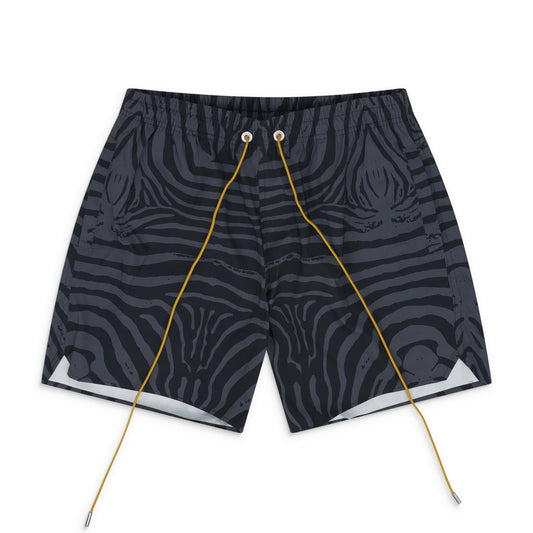 Black / Grey Zebra Swim Trunk